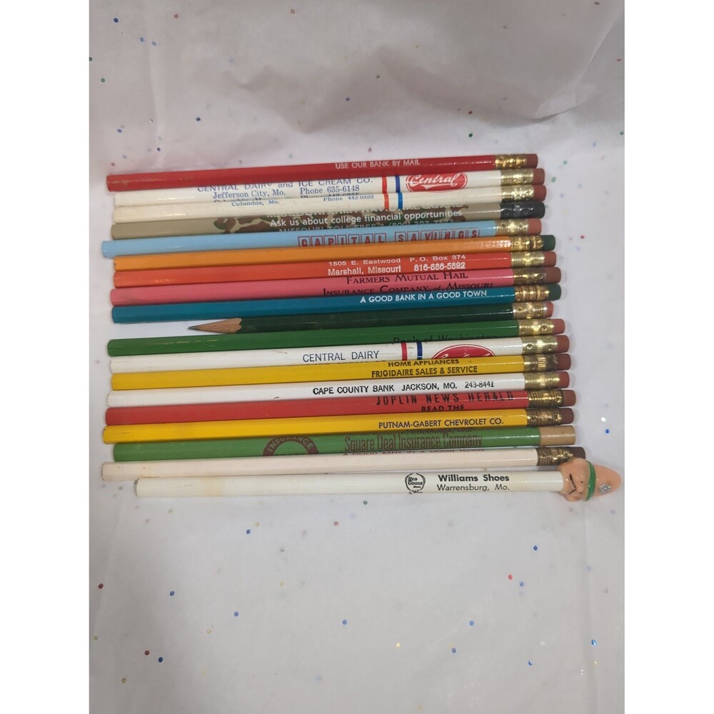 Vintage Missouri pencil collection dairy army appliance news